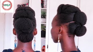 Work Natural Hairstyle In 5 Minutes| Hair Updo| Weddings Hairstyles| Yolandaa_Dm