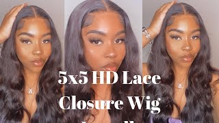 *Must Have* 30 Inch 5X5 Hd Lace Closure Glueless Wig Install Ft. Unice Hair | Madison Paige