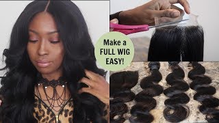 How To Make A Full Lace Closure Unit Tutorial Beginner Friendly