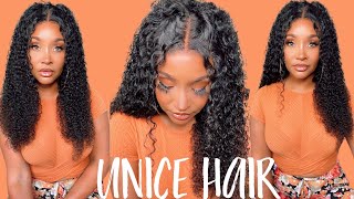 Start To Finish  Melted 4X4 Lace Closure Wig Install + Style| Ft. Unice Hair