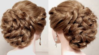 Latest Bridal Updo. Wedding Hairstyle For Long Hair Tutorial.