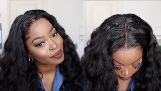 Natural Lace Front Body Wave Pre-Plucked Hairline Wig Ft. Curls Curls