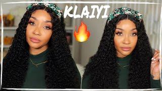 Bomb  Curly 24 Inch Lace Part Wig| Ft. Klaiyi Hair