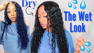 How To Get The “Wet Hair Look” | Define Curls All Day Ft. Alipearl Hair Deep Wave