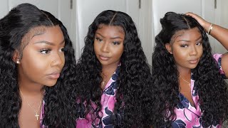 Best Water Wave Wig Ever!  Install And Style This Lace Wig With Me  | Celie Hair