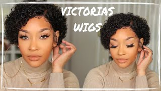 Beginner Friendly! Super Cute Glueless Curly Pixie Wig| Victoria'S Wigs