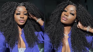 Bomb Detailed Kinky Curly Wig Install| Don'T Miss It!!!| Ft Unice Wig