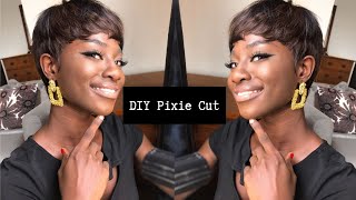 Diy How To Make A Short Pixie Cut Wig With A Closure - Easy Beginner Friendly Pixie Cut Hairstyle