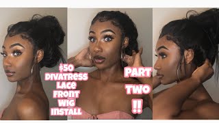 Securing The Back Of A 360 Lace Front Wig | Kind Of  | Ft. My $50 Unit From Divatress |