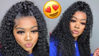 Easy Half Up Half Down On Lace Frontal Wig Tutorial Ft. Isee Hair ♡