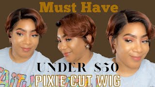 Affordable Pixie Cut For Black Women| |Mane Concept Tybee Wig Rcpx201|Dossier Collab