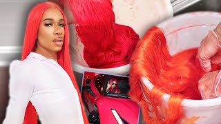 Nicki Minaj, Yikes! Inspired Two Toned Closure Wig Tutorial *Super Easy* | Ft. Janet Collection