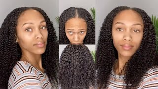 Kinky Curly V-Part Wig 5 Minute Transformstion #Shorts #Beautyforeverhair