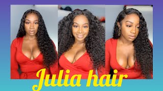 The Best Curly Hair? Julia Hair| Curly Lacefront Human Hair Wig
