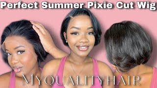The Perfect 13X6 Pixie Cut | Hd Lace Wig| Myqualityhair | Beautifully Slayed