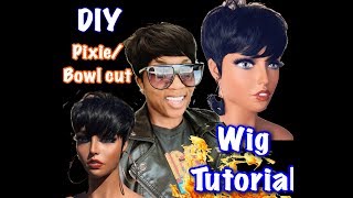 Diy| Pixie/ Bowl Cut Wig Tutorial