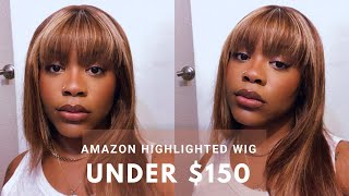 Amazon Highlighted T-Part Wig *Under $150* 90S Inspired Layers | Diamond_Simplyy