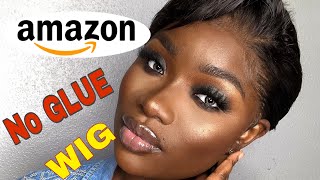 How I Lay My Frontal Without Using Glue | Ft Amazon  Hair