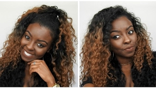 Styling My Outre Half Wig |Half Up Half Down + More