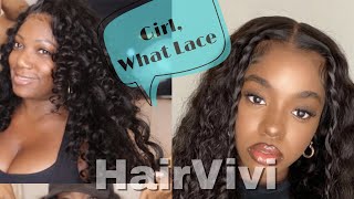 Hairvivi Janice Glueless Pre-Plucked Curly Hd Wig| Install & Tutorial