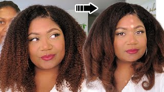 Wow Just Wow! Texture! No Glue  T-Part Lace Wig 3C-4A #Naturalhair #Hergivenhair #Swisslace