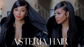 90S Inspired Side Part Swoop Frontal Featuring Asteria Hair 30 Inch Wig | Detailed Tutorial
