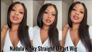 Kinky Straight U-Part Wig| Ft Amazon Nadula Hair