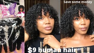 Diy Curly Wig With Bang Tutorial | Affordable Human Hair