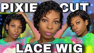 Stunning Pixie Cut Lace Wig‼️