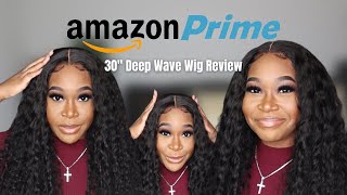 I Ordered A 30” Deep Wave Wig Off Amazon! Is It Worth It? | Affordable Wig Install Review | Bly Hair