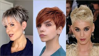 Assymetrical Short Pixie Haircut Ideas Most Viral 20-2021 | Pixie Cut For Round Face | Boy Cutpixie