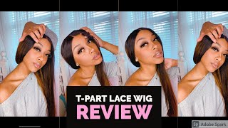 T-Part Lace Wig Review & Installation L Unice Hair