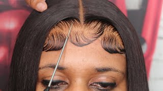 Beginner Friendly Easy Glueless Closure Wig Install! Ft Hurela Hair