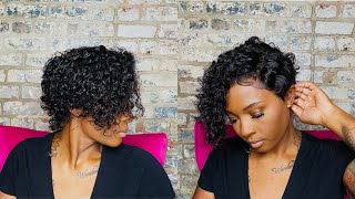 The Perfect Curly Pixie Wig! Beginner Friendly! Ft Yg Wigs ♥️