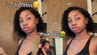 Watch My Slay This  10 Inch Water Wave Curly Bob || Ft. Ucrown Hair