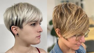 Women Short Pixie Haircut Looks 2022 | Short Haircuts For Women Over 60