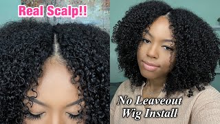 Keep Them Guessing “I Part Curly Wig” Install | No Leave Out Needed