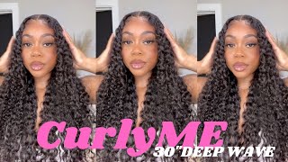 30 Inch 250% Density Hd Lace For $300!? Is Curlyme Hair Worth It? Gluess Install+ Review