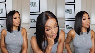 How To Finesse A T-Part Wig | Lace Melted Ft. Myfirstwig