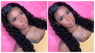 Must Have Affordable Deep Wave Wig |Aliexpress Human Hair Wig | 24 Inches | Allove Hair Review