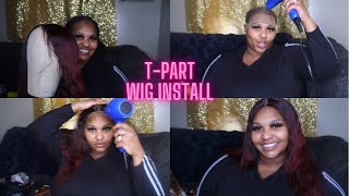 *Start To Finish* T-Part Wig Install *Detailed*