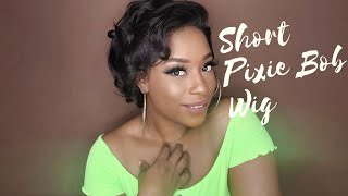 Afforable Short Pixie Cut Bob Wig From Amazon | Under $60 |Vip Beauty
