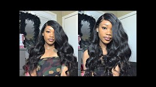 Watch Me Slay This Body Wave 250 Density  Lace Frontal From Premium Lace Wigs