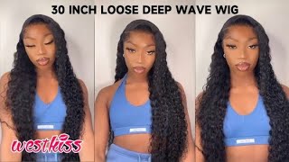 The Best 30 Inch 13*6 Hd Loose Deep Wave Wig | 250% Density Ft. West Kiss Hair