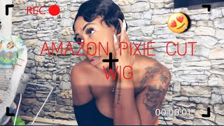 How To Wear Pixie Cut Finger Wave Wig! Girl You Need This Amazon Wig  (Ft: Yolanfairy Hair)
