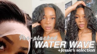 Pre Plucked Beginner Friendly,Summer Ready Brazilian Water Wave Human Hair Wigs| Jessie’S Selection