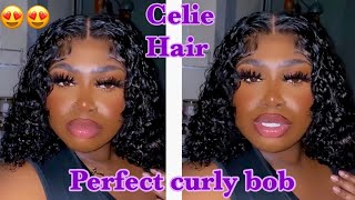 Perfect Curly Bob For The Summer Ft. Celie Hair