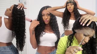 Watch Me Slay My Affordable Deep Wave Lace Wig | Ali Pearl Hair
