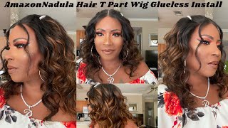 Amazon Nadula Hair T Part Body Wave Lace Wig Install And Review