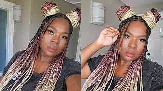 The Easiest Method To Achieve Waist Length Knotless Braids -- 360 Human Full Lace Wig